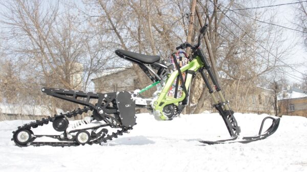 Surron snowbike_electric snowbike_sur ron snowbike kit_гусеница на суррон_surron гусеничный комплект_3