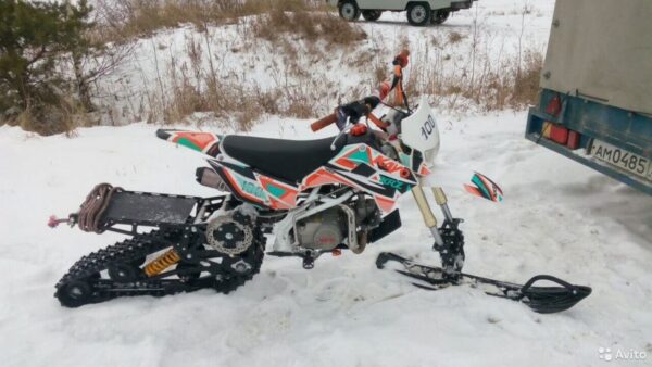 Гусеница для мотоцикла_гусеничный комплект на 250 куб_отзыв monotrack 22-22_отзыв по гусенице для мотоцикла_обзор гусеничного комплекта_отзыв по сноубайку_3