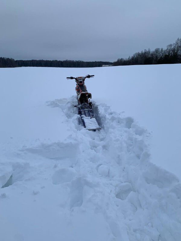 Гусеница для мотоцикла_гусеничный комплект на 250 куб_отзыв monotrack 22-28_отзыв по гусенице для мотоцикла_обзор гусеничного комплекта_отзыв по сноубайку_13