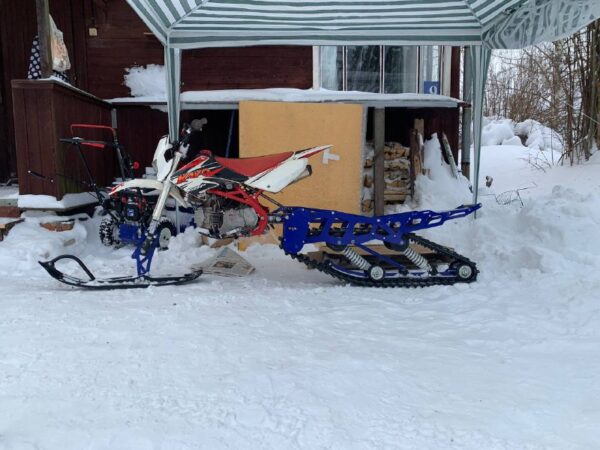 Гусеница для мотоцикла_гусеничный комплект на 250 куб_отзыв monotrack 22-28_отзыв по гусенице для мотоцикла_обзор гусеничного комплекта_отзыв по сноубайку_20