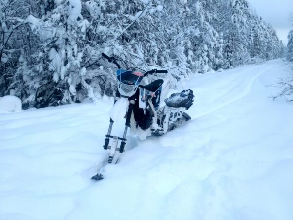 Гусеница для мотоцикла_гусеничный комплект на 250 куб_отзыв monotrack 22-28_отзыв по гусенице для мотоцикла_обзор гусеничного комплекта_отзыв по сноубайку_30