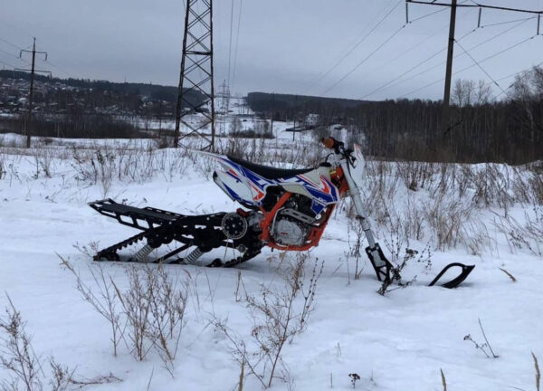 Гусеница для мотоцикла_гусеничный комплект на 250 куб_отзыв monotrack 22-28_отзыв по гусенице для мотоцикла_обзор гусеничного комплекта_отзыв по сноубайку_8