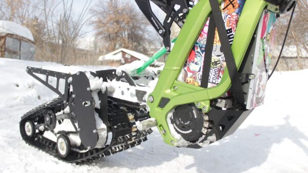 Surron snowbike_electric snowbike_sur ron snowbike kit_гусеница на суррон_surron гусеничный комплект_5