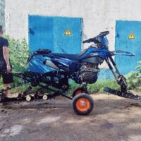 Подкат сноубайка _ подскат снегохода _13