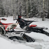 Гусеничный комплект для мотоцикла Siberian Snow от YmasTracks _ снегоходный комплект эндуро _ 4