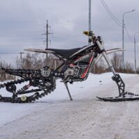 Monotrack 22 гусеничный комплект для питбайка снегоходный комплект эндуро _10