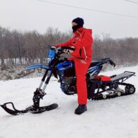 Monotrack Ultra 45 гусеничный комплект для мотоцикла эндуро _ снегоходный комплект зимний для мотоцикла _ 6